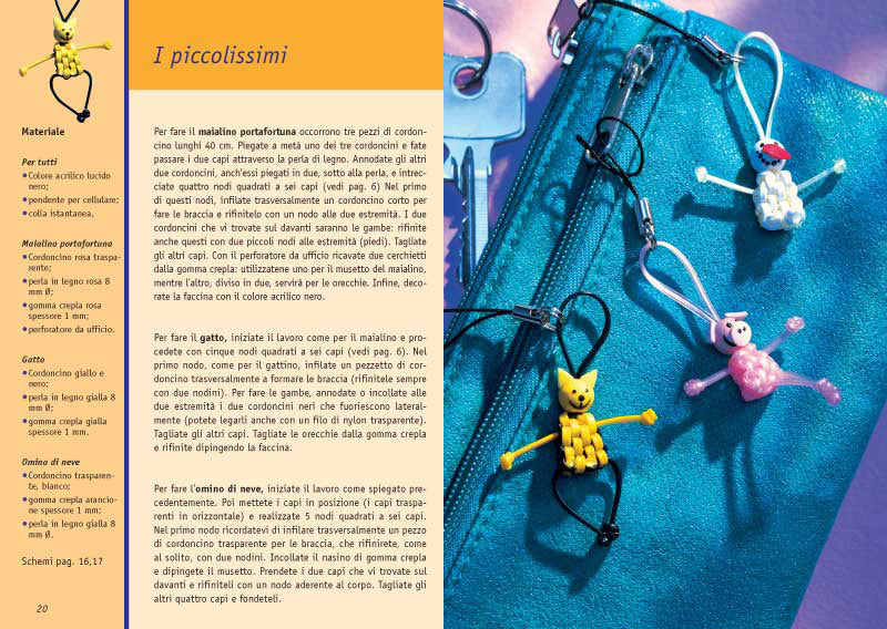 Scoubidou divertenti::Inserto degli schemi staccabile