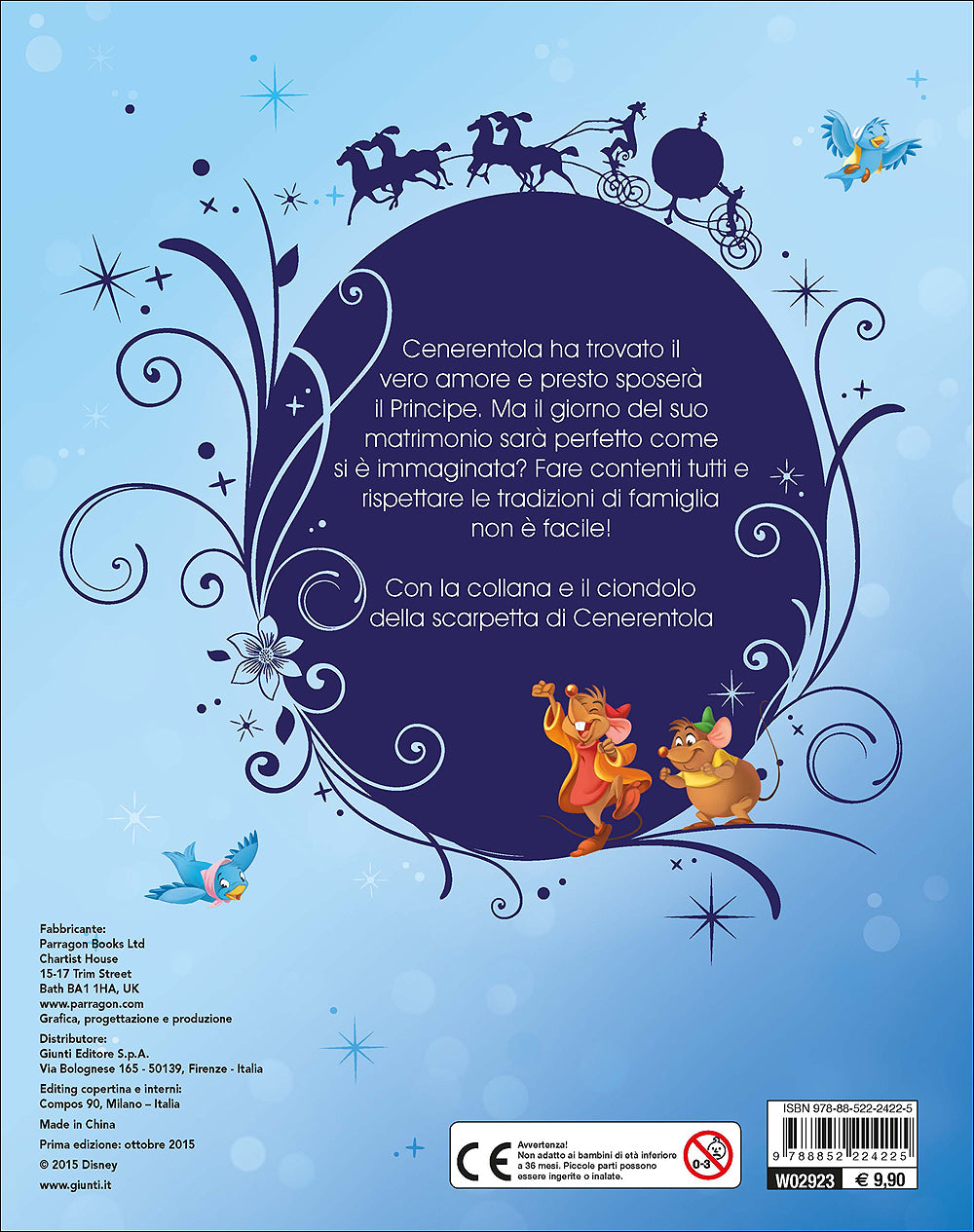 Libro gioiello - Principesse. Il matrimonio di Cenerentola::Con la collana e il ciondolo da Principessa