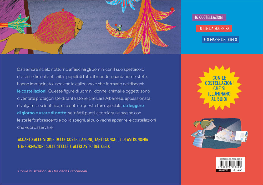 Costellazioni::Le stelle che disegnano il cielo - Con le costellazioni che si illuminano al buio!