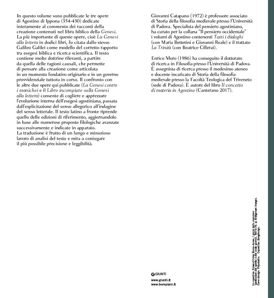 Commenti alla Genesi::Testo latino a fronte