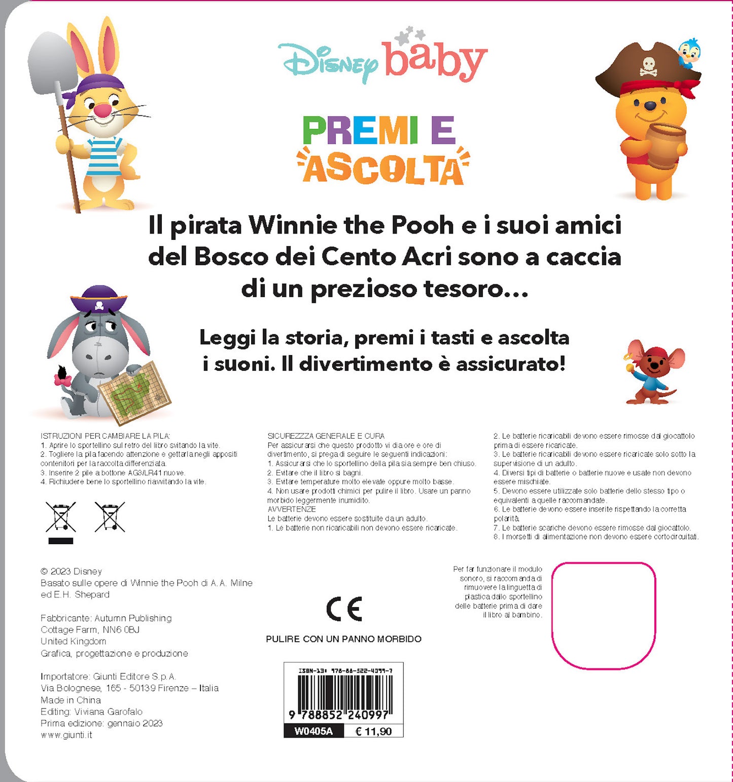 Disney Baby Premi e ascolta ::La storia da leggere con 4 suoni