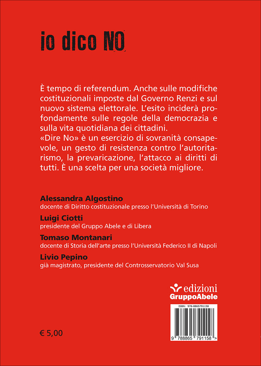 Io dico No::Modifiche costituzionali e Italicum