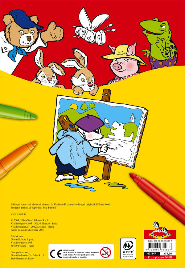 Gli animali da colorare