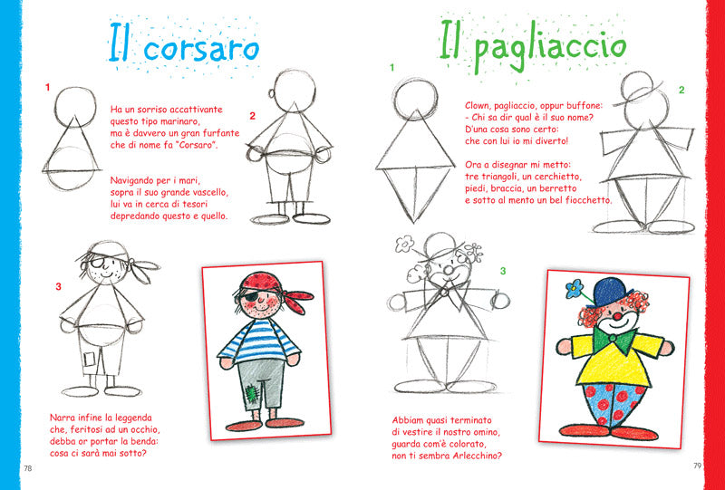 Corso di disegno per bambini::Dai 5 anni di età - Il modo più facile e divertente per imparare a disegnare