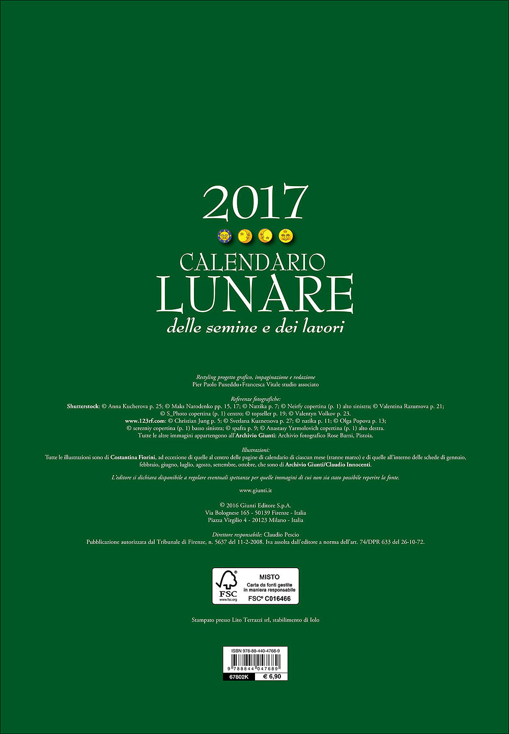 Calendario Lunare delle semine e dei lavori 2017::12 mesi di cose da fare