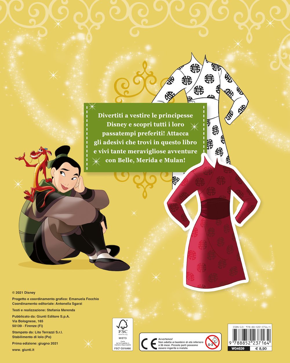 Disney Princess Gioca con la moda - Passioni e tempo libero::Con più di 200 adesivi