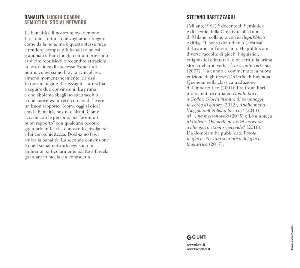 Banalità::Luoghi comuni, social network, semiotica