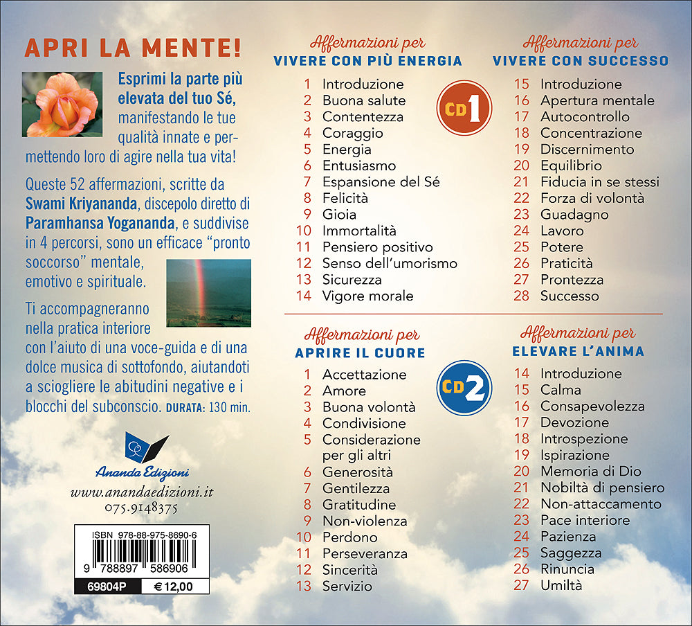 Affermazioni per l'autoguarigione - CD::52 frasi e preghiere per guarire la tua vita