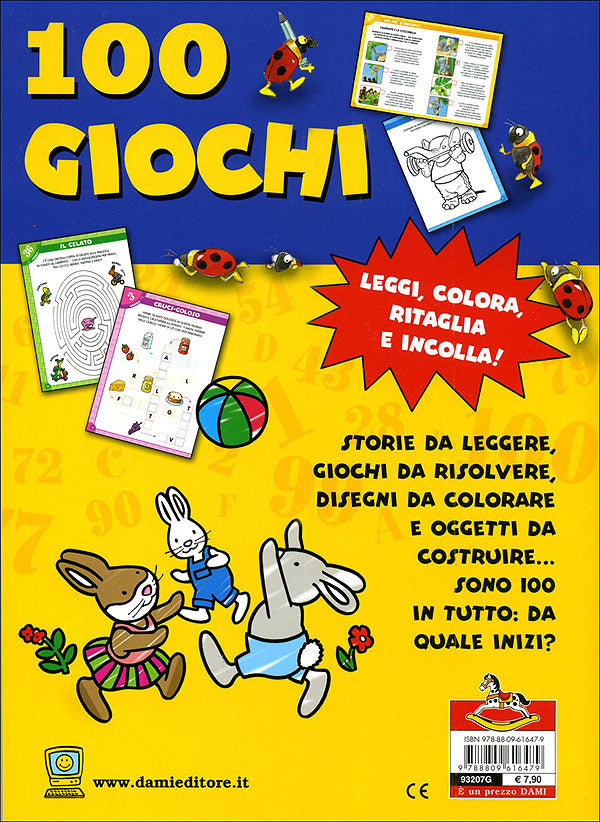 100 giochi::Leggi, colora, ritaglia e incolla!