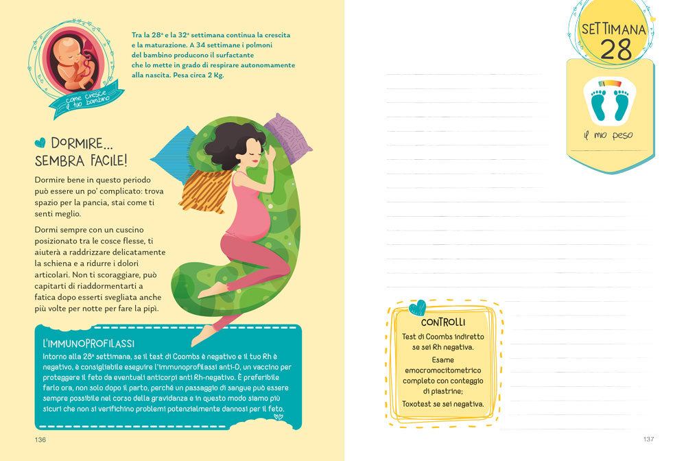 Agenda della gravidanza::settimana per settimana tutto quello che serve sapere