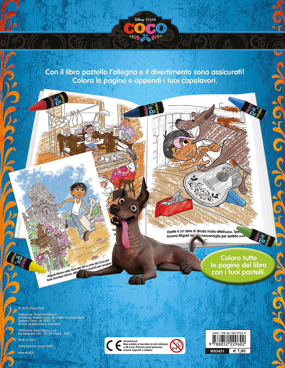 Libro Pastello - Coco::12 mini pastelli per colorare!