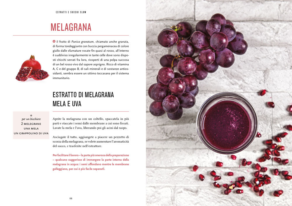 Estratti e succhi slow::Tutti gli abbinamenti secondo stagione