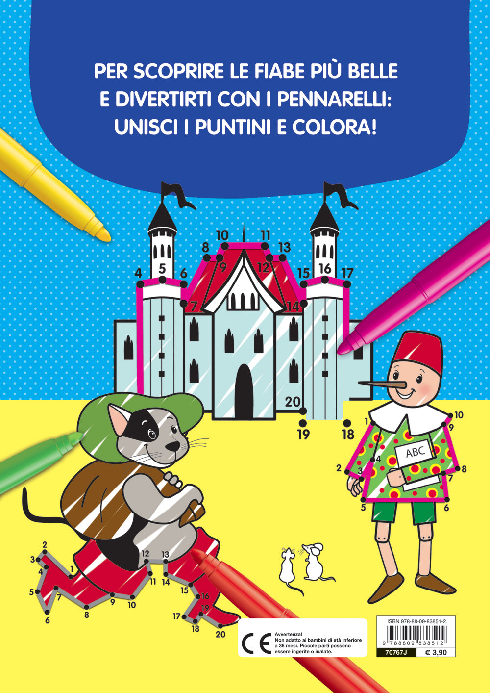 I Puntini - Le Fiabe::I puntini da unire e colorare - Con 3 livelli di difficoltà