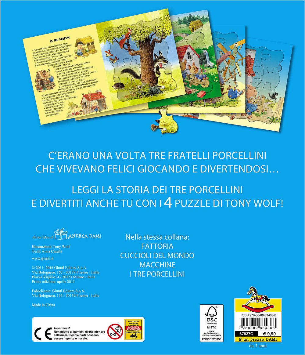 I tre porcellini::Con 4 puzzle di Tony Wolf