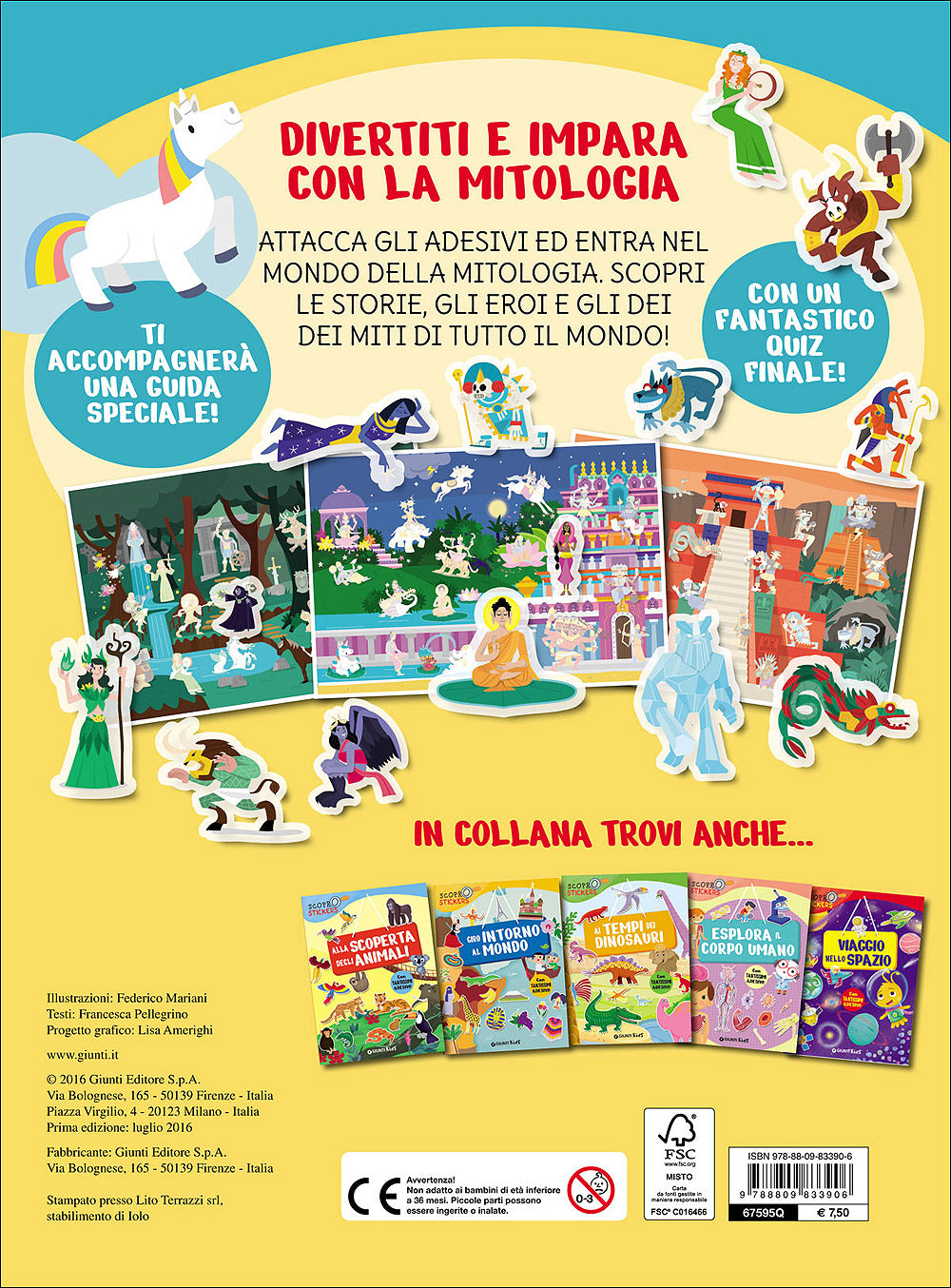 Il mondo della mitologia::Con tantissimi adesivi!