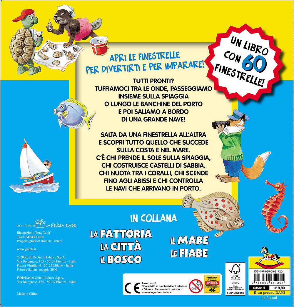 Il Mare::Un libro con 60 finestrelle!