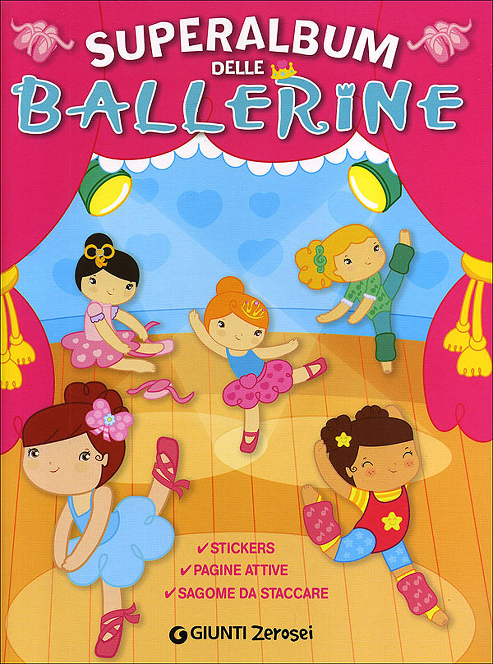 Superalbum delle Ballerine::Stickers, pagine attive, sagome da staccare