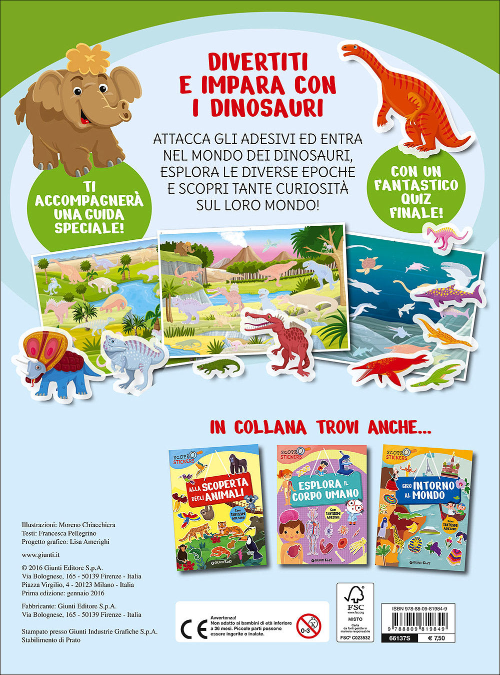 Ai tempi dei dinosauri::Con tantissimi adesivi!