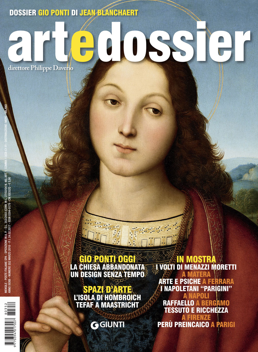 Art e dossier n. 352, marzo 2018::allegato a questo numero il dossier: Gio Ponti di Jean Blanchaert