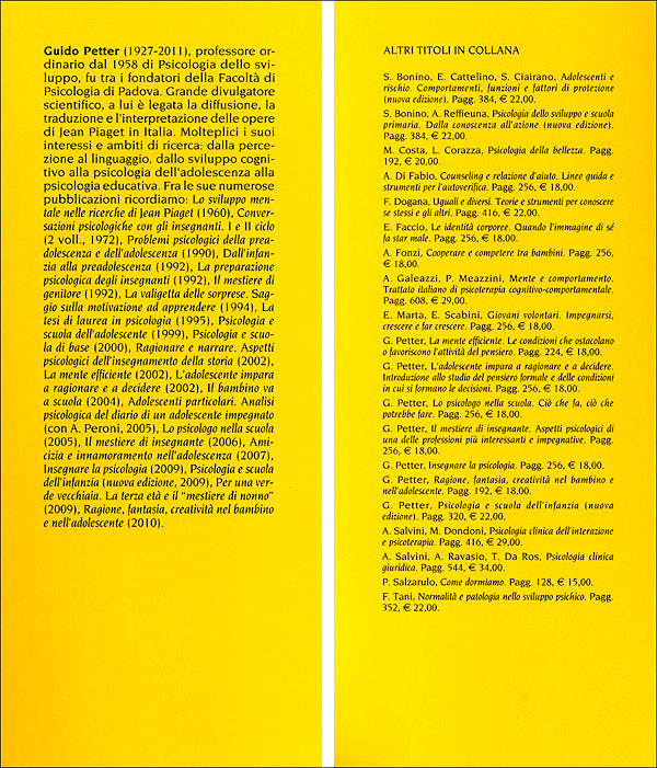 Il bambino impara a pensare::Introduzione alla ricerca sullo sviluppo cognitivo - Nuova edizione