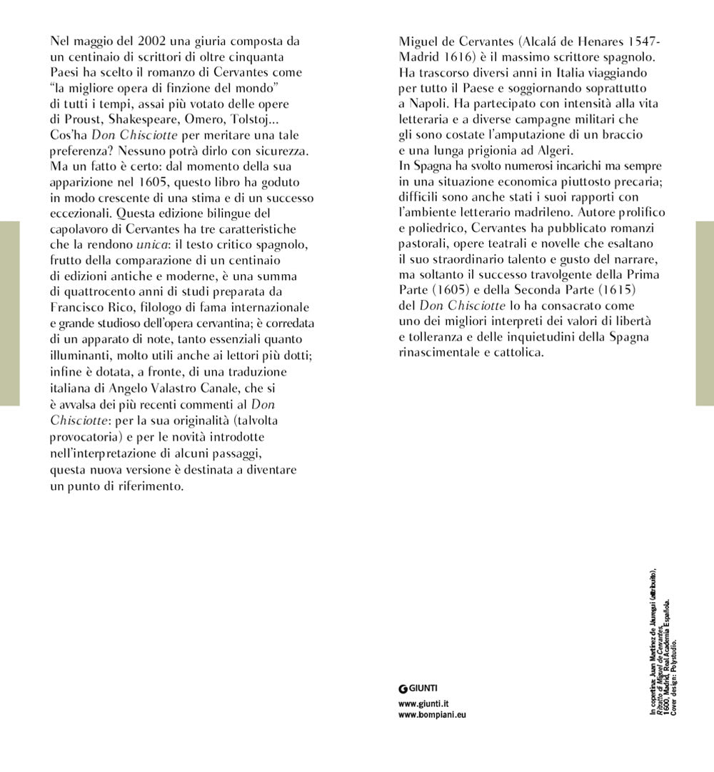 Don Chisciotte della Mancia::Testo spagnolo a fronte
