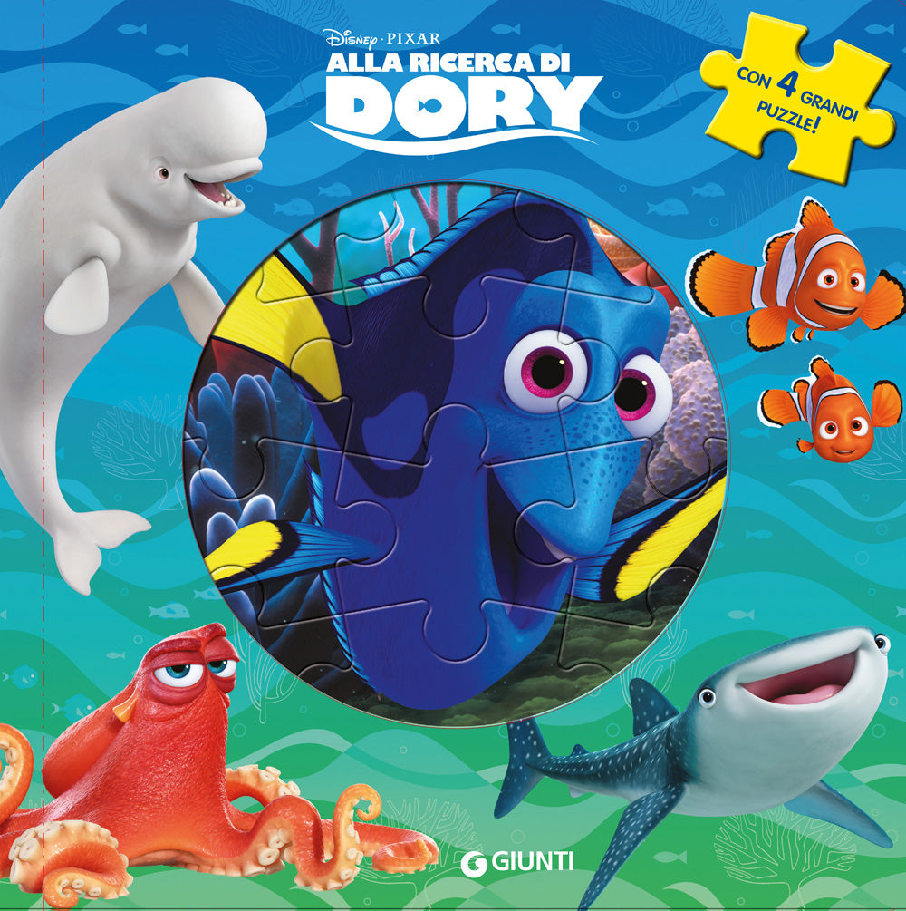 Alla ricerca di Dory Libri Puzzle::Con 4 grandi puzzle!