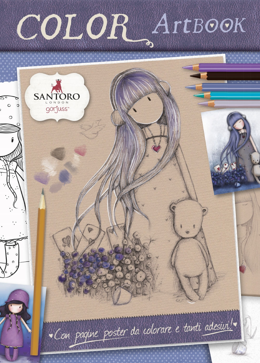 Gorjuss - Color Art Book::Con pagine poster da colorare e tanti adesivi!