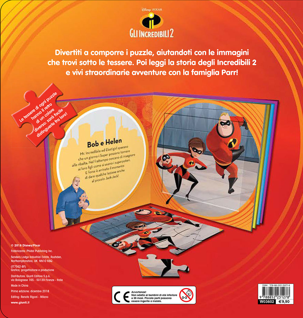 Libri Puzzle - Gli Incredibili 2::Con 4 grandi puzzle
