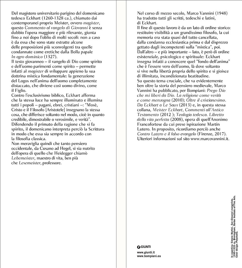 Commento al Vangelo di Giovanni::Testo latino a fronte