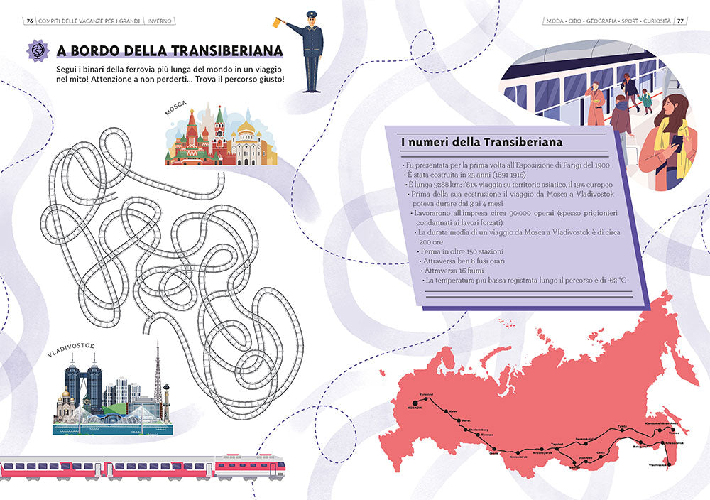 Compiti delle vacanze per i grandi. Inverno::Curiosità - Sport - Cucina - Storia - Musica