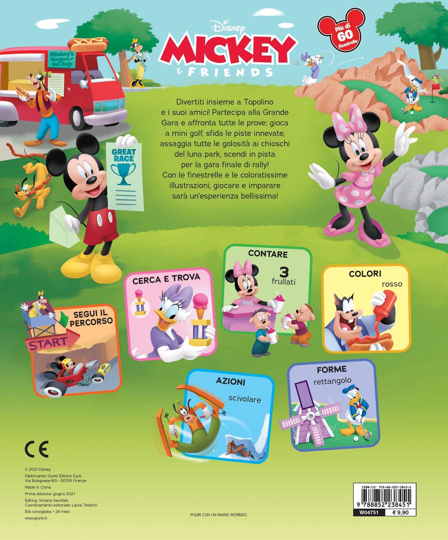 Divertiamoci insieme! Cerca, trova, impara - Disney Mickey & friends::Più di 60 finestrelle