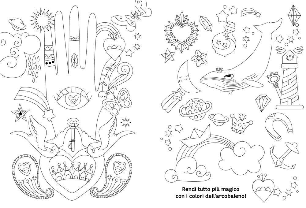 Unicorni e creature magiche - Coloring Book
