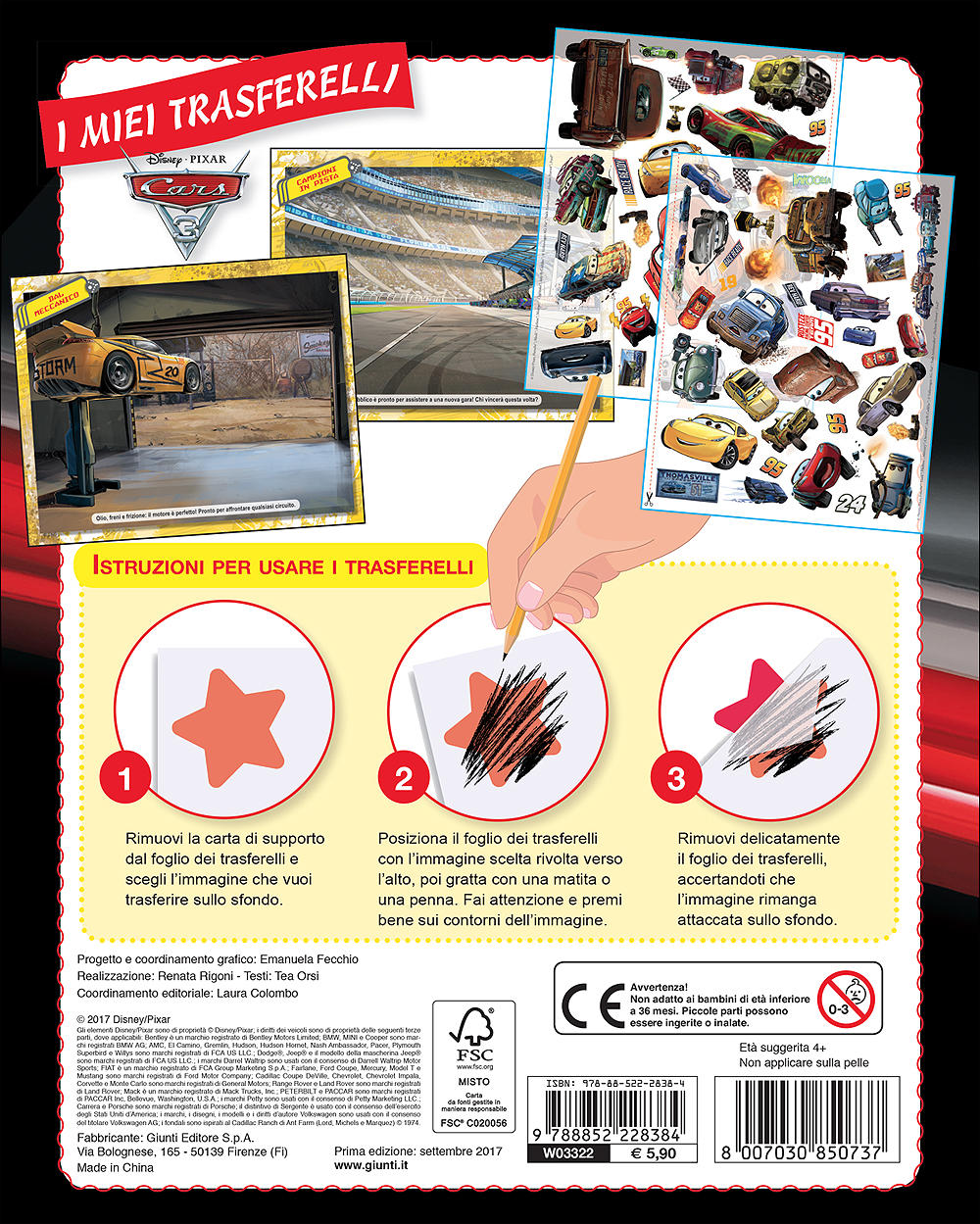 I miei trasferelli - Cars 3::Crea e personalizza le tue storie