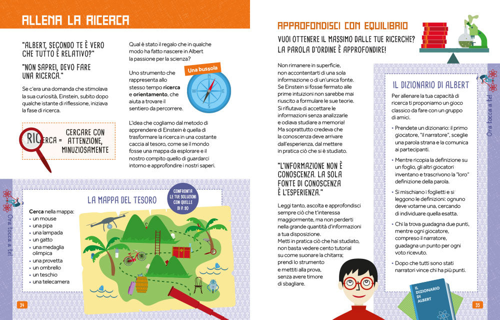 Allenamente Genius - Pensa come Albert Einstein::Giochi e attività per il cervello