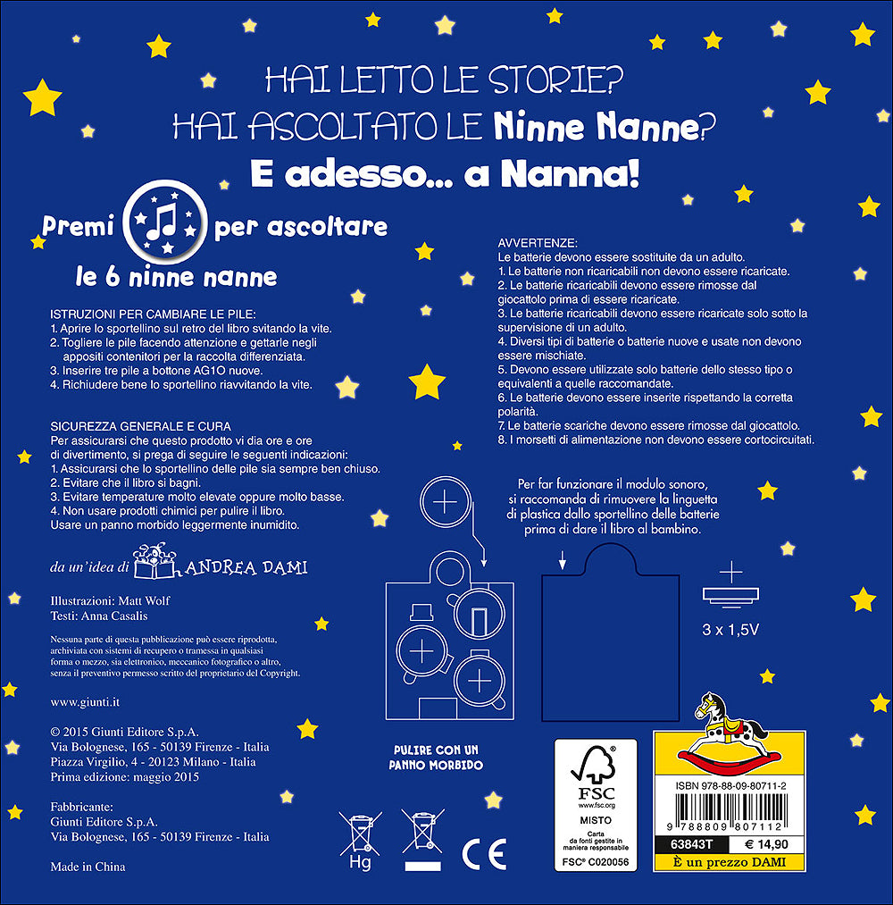 Cuccioli::Un libro sonoro con 6 ninne nanne