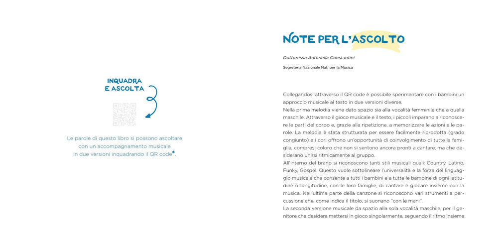 Con le mani::Un libro di parole e musica