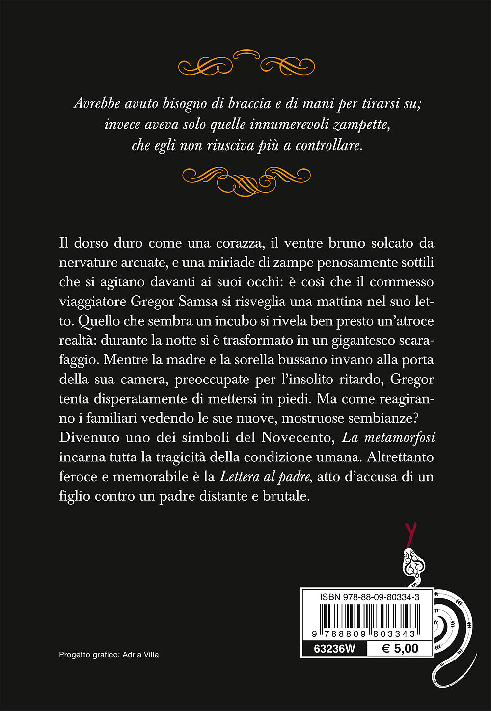 La metamorfosi. Lettera al padre