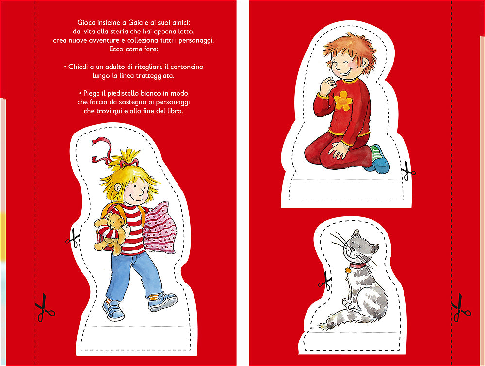 Gaia dorme da un'amica::Con pagine di giochi e attività