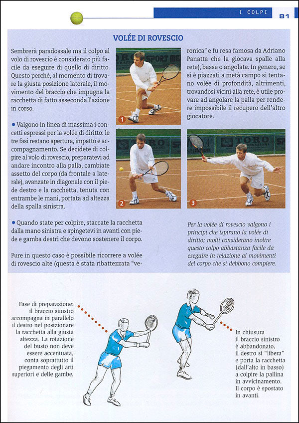 Tennis::Regolamento, tattica, colpi, allenamento