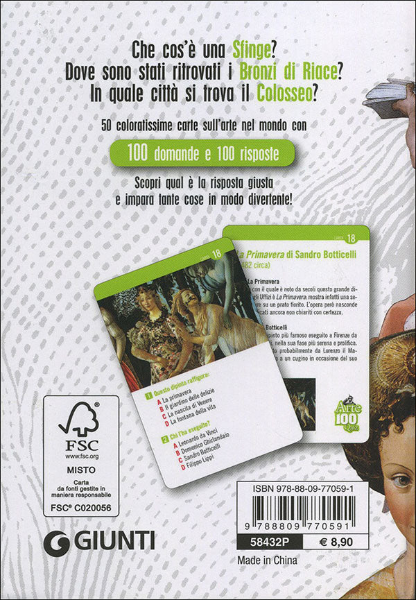 Arte 100 Quiz::50 carte 100 domande 100 risposte
