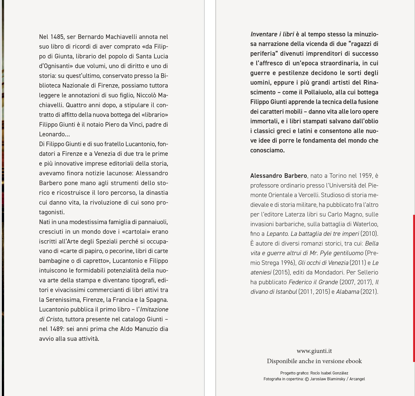 Inventare i libri::l’avventura di Filippo e Lucantonio Giunti, pionieri dell’editoria moderna