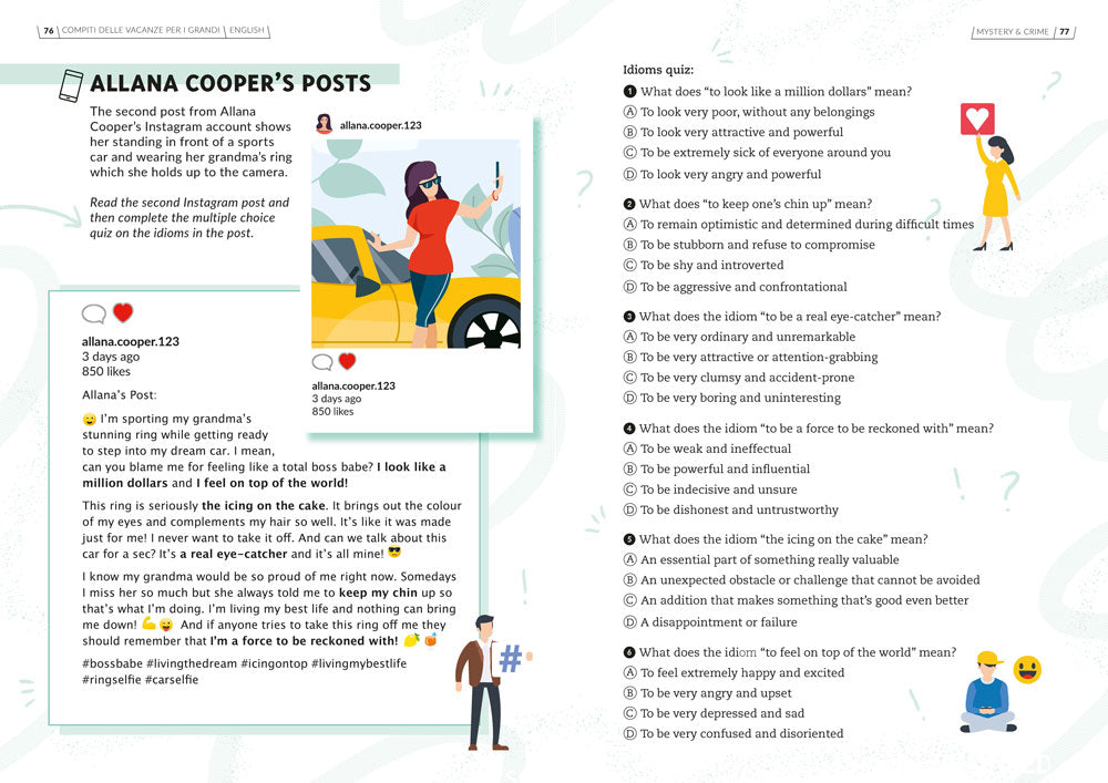Mystery and Crime::Compiti delle vacanze per i grandi. English