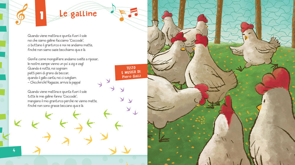 Le Canzoncine degli Animali + CD::Leggi e canta con noi!