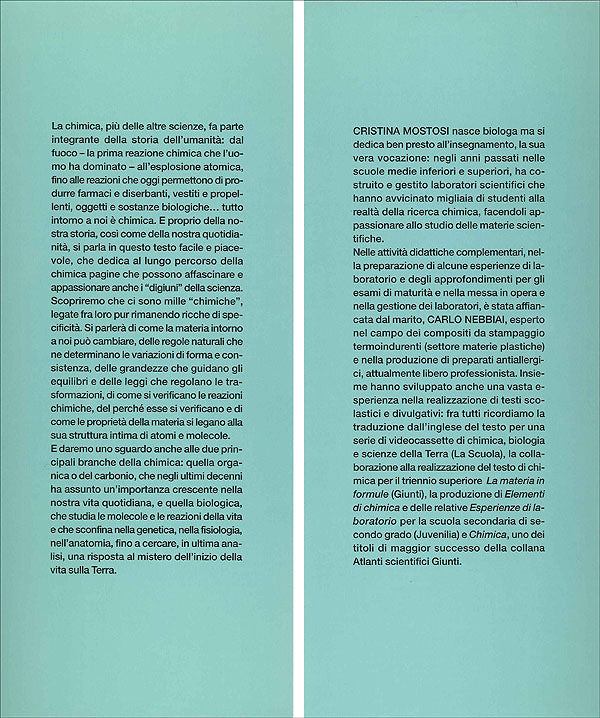 Atlante di Chimica::L'essenza della materia, le leggi che ne regolano i cambiamenti, le basi della vita e dell'evoluzione tecnologica