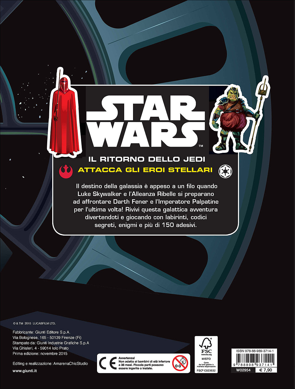 Attacca gli eroi stellari - Star Wars. Il ritorno dello Jedi::Con più di 150 adesivi!