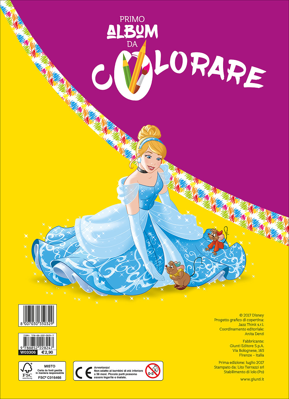 Primo Album da Colorare - Cenerentola