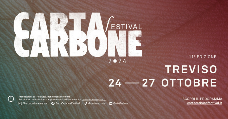 I nostri autori a CartaCarbone Festival | Treviso, 24-27 ottobre