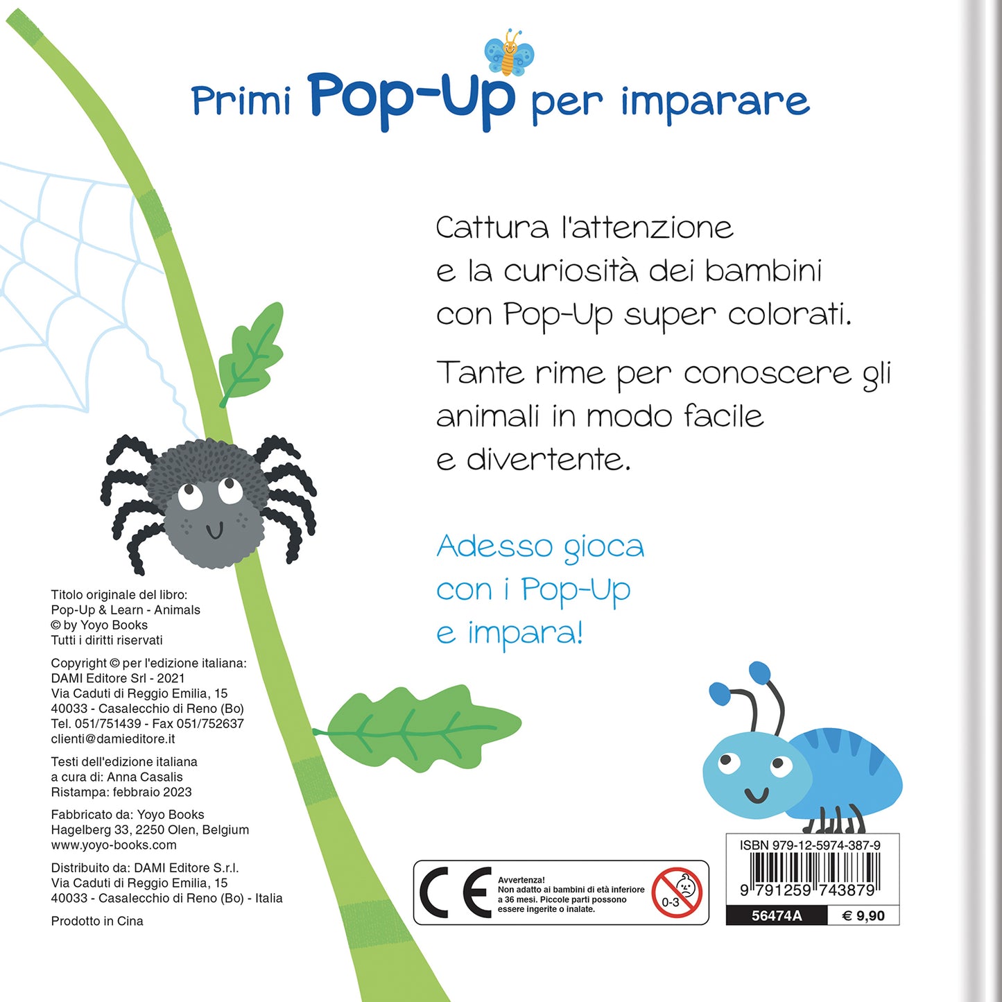 Animali::Primi pop-up per imparare