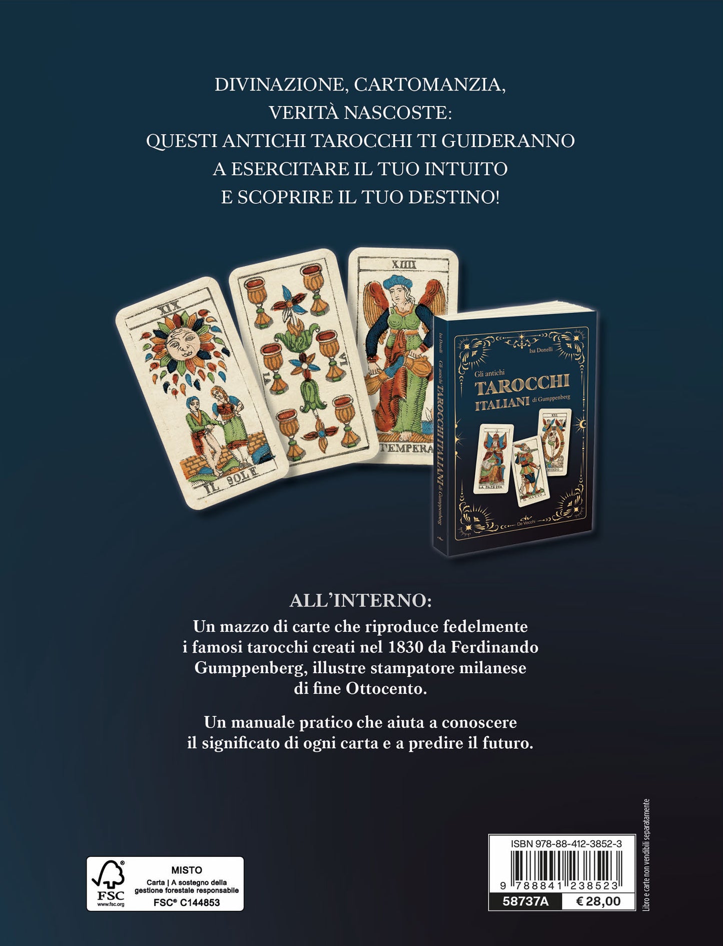 Gli antichi tarocchi italiani di Gumppenberg::con un libro guida e un prezioso mazzo di 78 carte