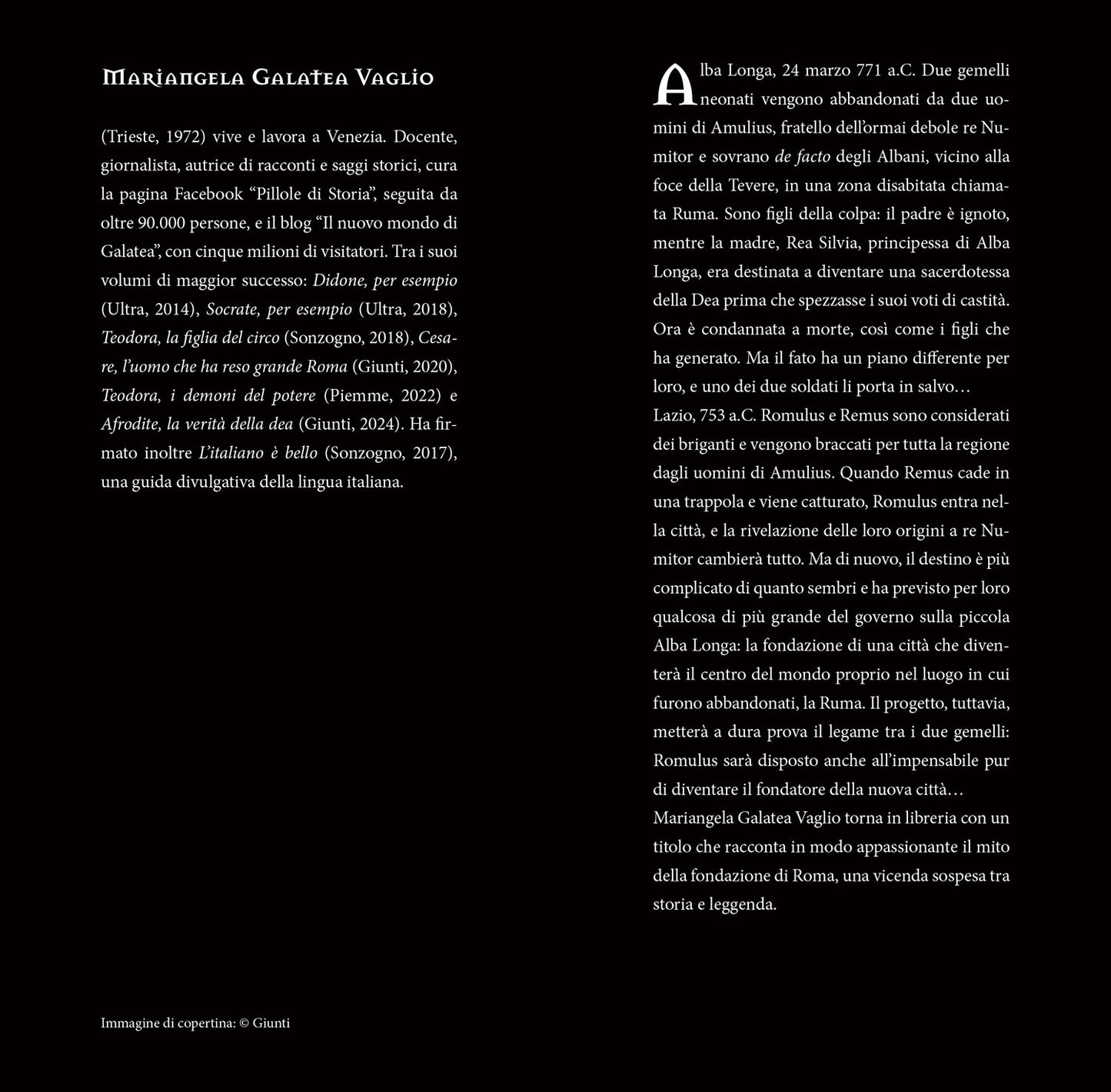 Il fondatore - COPIA AUTOGRAFATA::Romolo e il mito delle origini di Roma